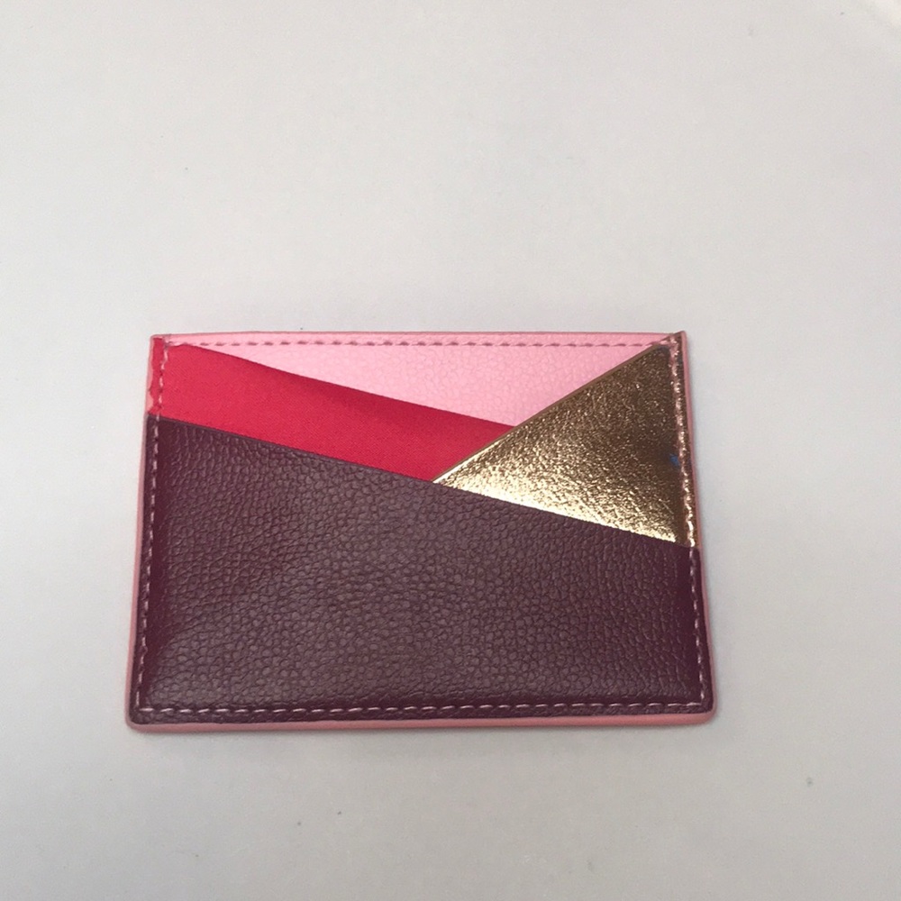Card wallet -colors include pink, purple & gold!